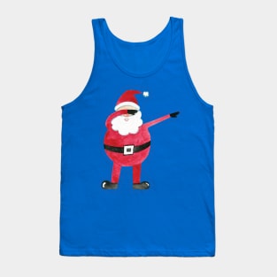 Dabbing Santa Claus watercolor Tank Top